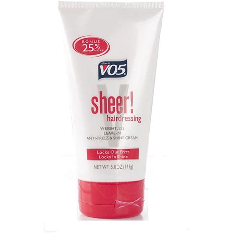 Alberto Vo5 Sheer Hairdressing Weightless Leave In Anti Frizz And Shine