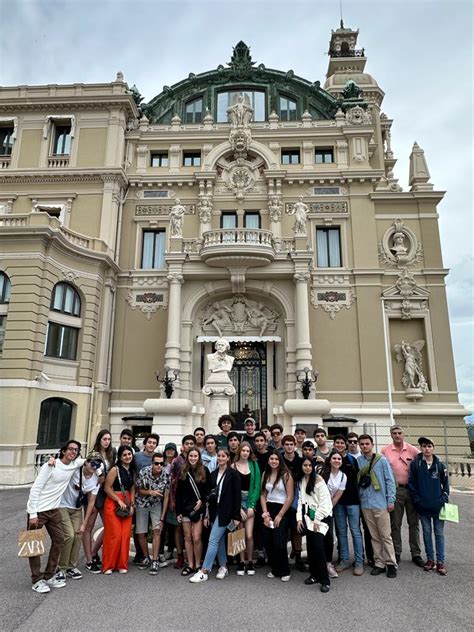 Gira 2023 Recorrido por Monaco y Aix en Provence Lycée Claude Gay OSORNO Colegio Francés