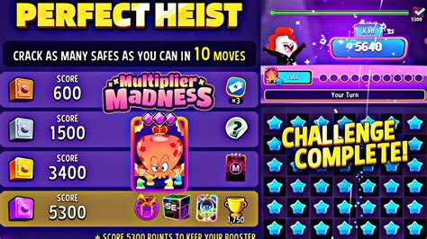 Multiplier Medness Perfect Heist Solo Challenge Match Masters