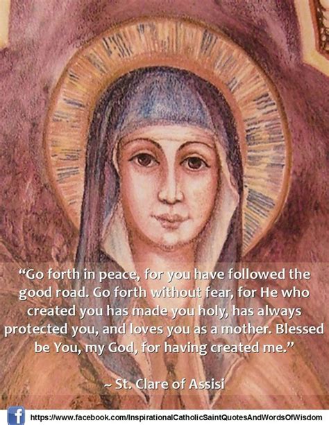 Pin By H P Ruygt On St Clare Quotes Clare Of Assisi Saint Quotes Catholic St Clares