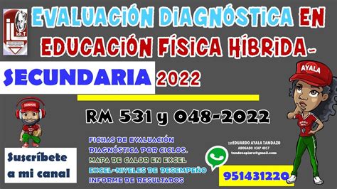 EvaluaciÓn DiagnÓstica Secundaria EducaciÓn FÍsica 2022 ElaboraciÓn De Fichas Para Aplicarlas