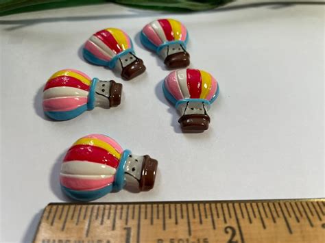 Set Of 5 Hot Air Balloon Magnets Balloon Magnets Fridge Etsy