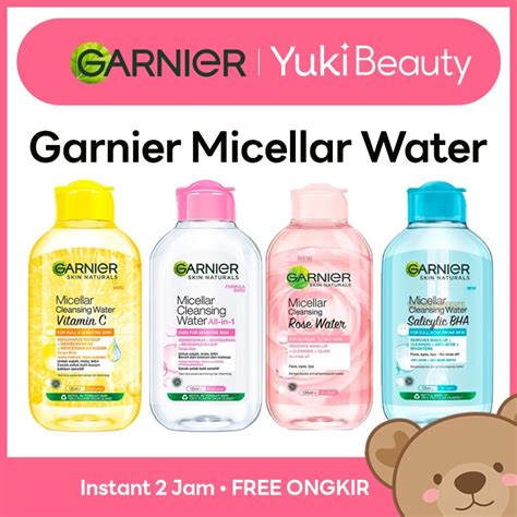 Jual Manado Garnier Micellar Cleansing Water Pink Blue Bipase Oil Vit C Rose Water