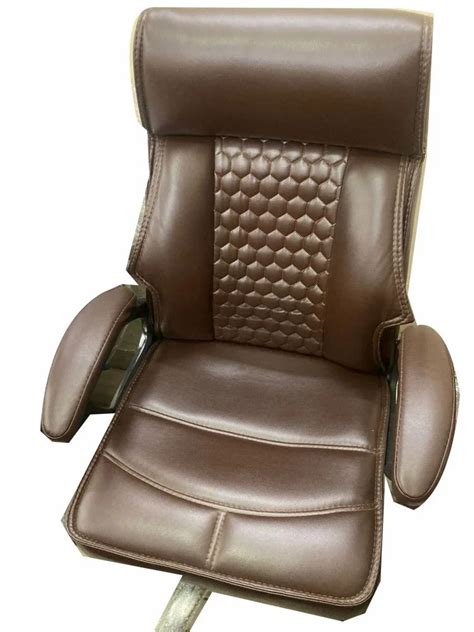 Rexine Chocolate Brown High Back Office Revolving Chair At Rs In