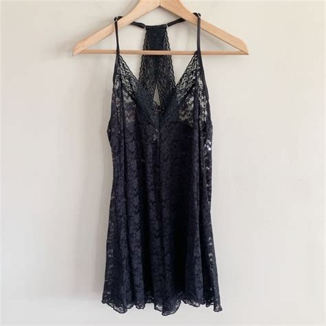 Vintage Intimates Sleepwear Vintage Lace Slip Lingerie Dress Large Poshmark