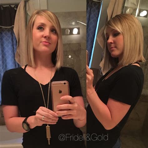 A Great Long Bob For This Blonde Thanks For The Selfie Follow Us Instagram Fridellandgold