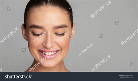 Beautiful Smiling Girl Perfect Skin Nude Stock Photo Shutterstock