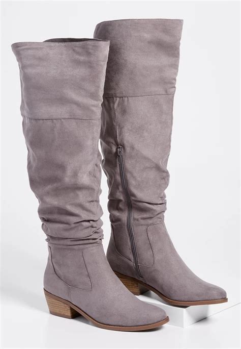 Debbie Wide Calf Tall Scrunch Boot Maurices