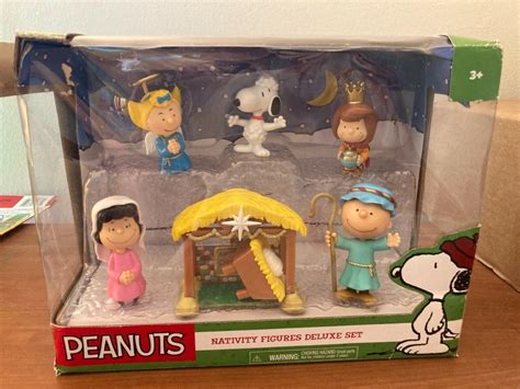 Peanuts Christmas Nativity Figure Set Used In Box 3853396862