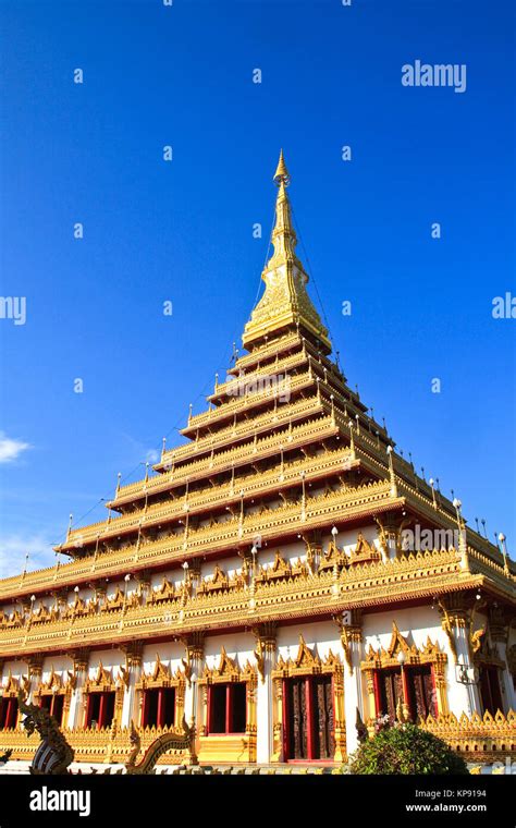 Temple In Thailand Is Named Phra Mahathat Kaen Nakhon Khon Kaen