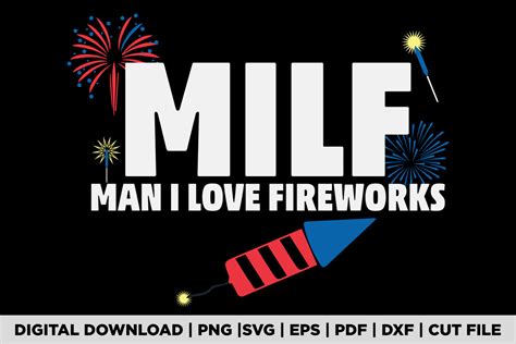 MILF 4TH JULY T SHIRT Graphic By POD Graphix Creative Fabrica