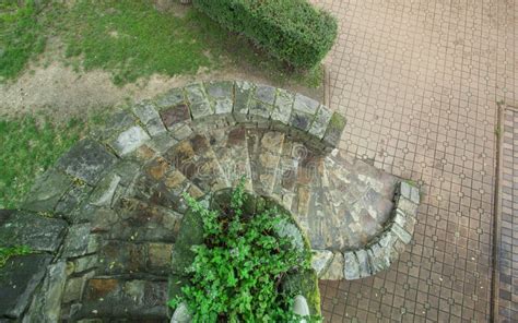 Aerial View Of Stone Stairs Stock Photo Image Of Outdoor Medieval