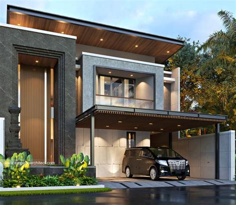 desain rumah modern industrial  lantai ibu dyv   bali