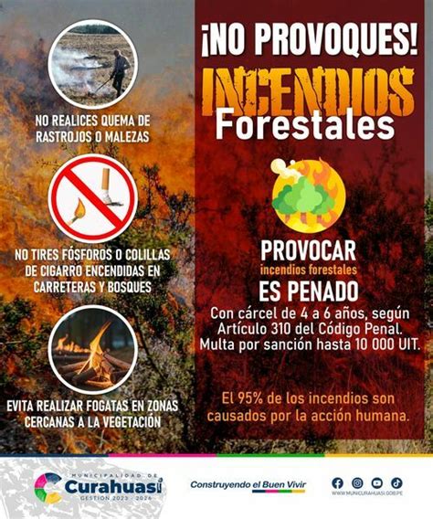 No Provoques Incendios Forestales Campa As Municipalidad Distrital