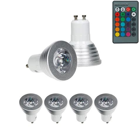 ECD Germany 4er Pack GU10 RGB LED Spot 3W Kaufland De