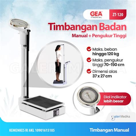 Jual Timbangan Berat Badan Pengukur Tinggi Panjang Badan Gea Zt