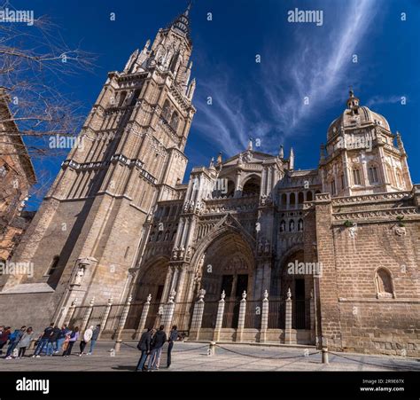 Toledo Spain Feb The Primatial Cathedral Of Saint Mary Of