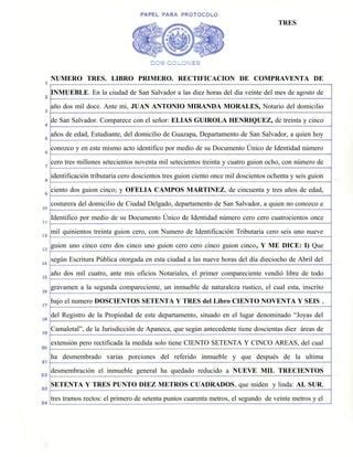 3 Rectificacion De Compraventa De Inmueble PDF