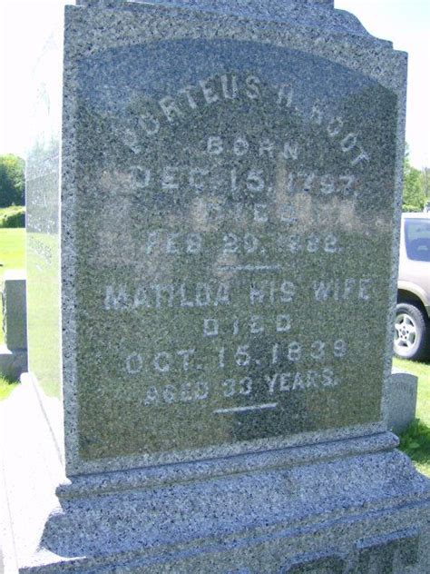 Matilda Northrop Root M Morial Find A Grave