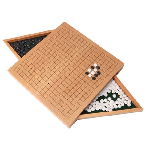 Gse 12 Inches Wooden Go Board Game Set With Stones Target