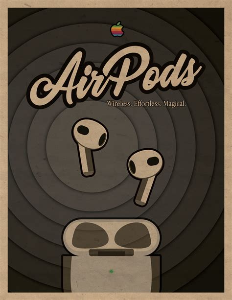 Airpods Vintage Style Poster On Behance