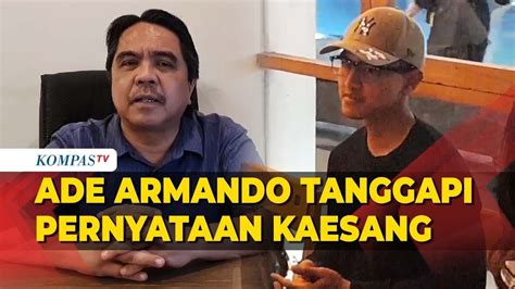 Respons Ade Armando Terkait Pernyataan Kaesang Yang Minta Dirinya