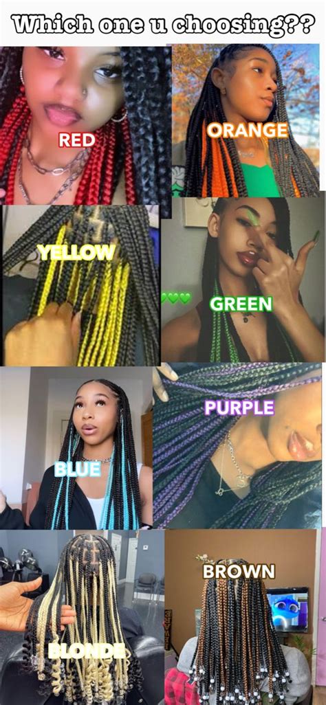 Peekaboo Box Braids Cute Box Braids Hairstyles Cute Braided Hairstyles Box Braids Hairstyles