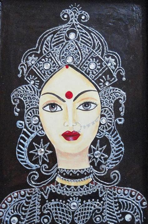 Shree Mata Rani Painting by Monika Sharma