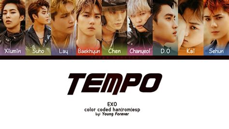 Exo Tempo Korean Ver Color Coded Han Rom Subespa Ol Lyrics Youtube