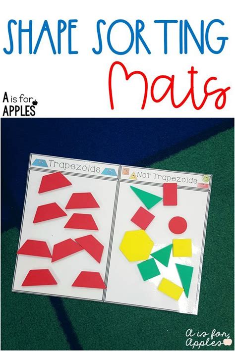 Hands On Learning For 2d Shapes With These Shape Sorting Mats Practice Classifying Sorting