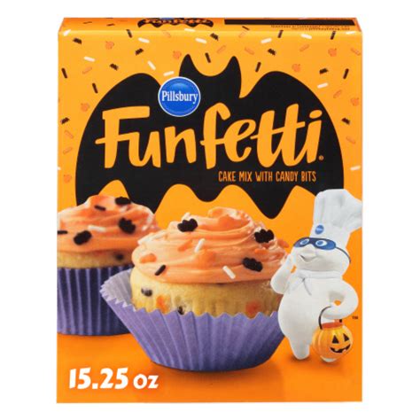 Pillsbury Funfetti Halloween Cake Mix with Candy Bits, 15.25 oz - Fry’s ...