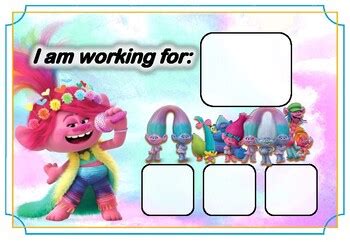 Trolls Token Board By Blue Elephant Tpt