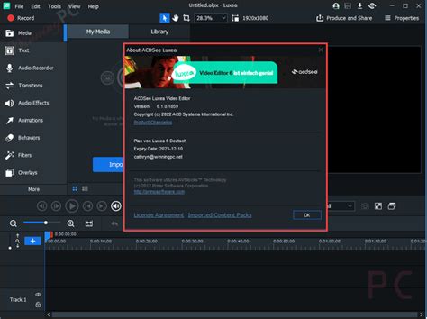 Acdsee Luxea Video Editor License Key Free Giveaway