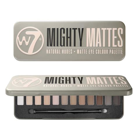 W7 Mighty Mattes Eyeshadow 12 Matte Nude Colours Flawless Natural