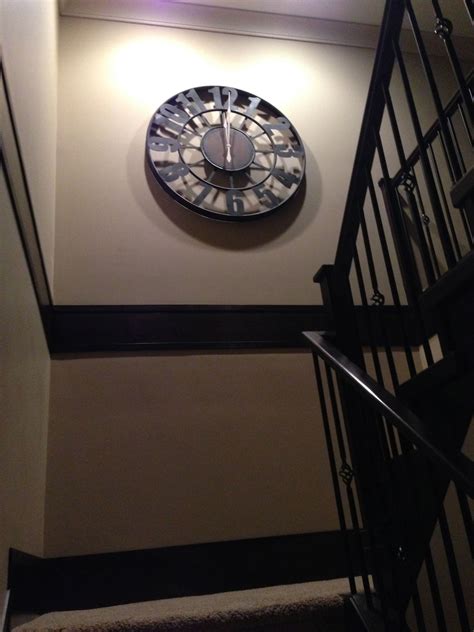 Staircase Landing Wall Old Station Wall Clock From Urban Barn