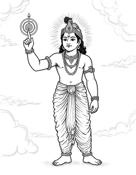 krishna  sudarshan chakra stable diffusion
