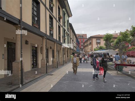 Old Town area Oviedo Asturias Spain Stock Photo - Alamy