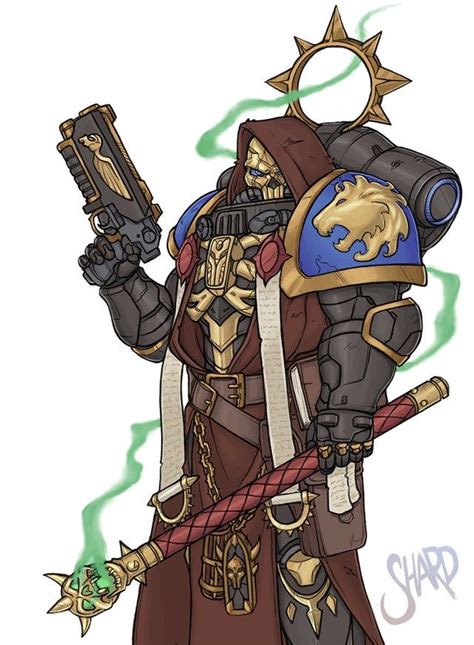 Deathspeaker Chaplain Of The Celestial Lions By Shardanic Artworks R Imaginarywarhammer