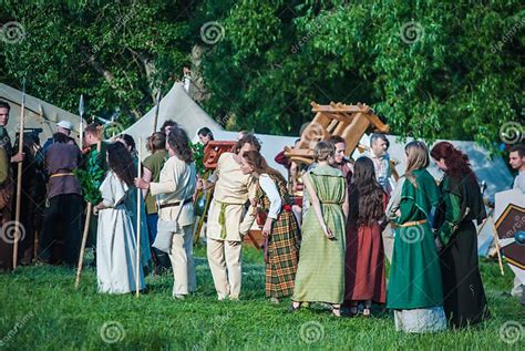 Historical Reenactment Of Boudica S Rebellion Editorial Image Image