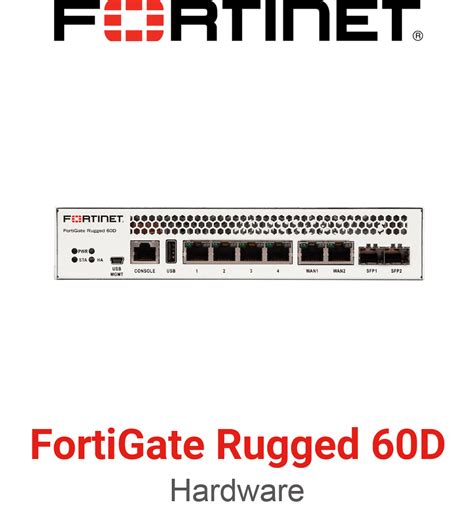 Fortinet FortiGateRugged 60D Firewall Ruggedized 4 X GE RJ45 Switch