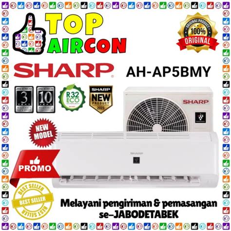 Jual AC SHARP AH AP5BMY GARUDA SERIES PLASMACLUSTER 1 2PK UNIT ONLY