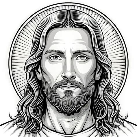Rosto De Jesus Para Colorir - Desenhos Para Colorir Rosto De Jesus