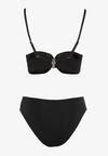 Czarne Bikini Dwucz Ciowe Majtki Figi I Biustonosz Z Wyci Ciem Belubia Born Be