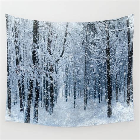 Winter Wonderland Scenery Forest Wall Tapestry By Juliana Rw Society6