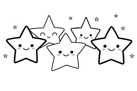 Desenhos de Estrelas para imprimir e colorir - Mr Desenho