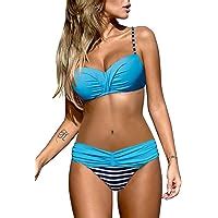 Umipubo Swimsuits For Women Push Up Padded Bikini Sets Low Waisted Swimwear Two Piece Bathing