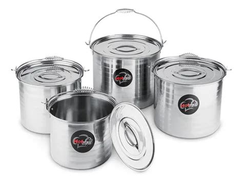 Set Ollas Hot Spot Z Acero Inoxidable Con Tapa Y Lts Env O Gratis