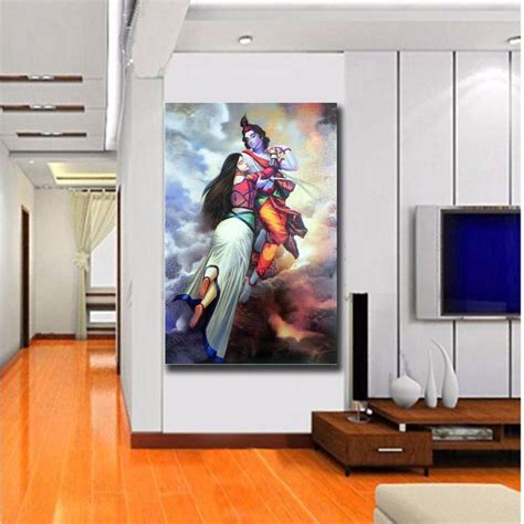 3 D Wall Stickers Radha Krishna - wall stickers