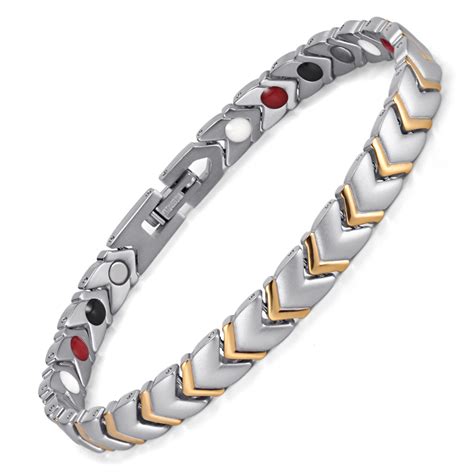 Woman’s Arthritis Magnetic Bracelets Reviews Blood Circulation Titanium Bracelet – Magnetic ...