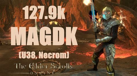 ESO Magicka Dragonknight PvE 127 9k DPS Build Necrom U38 YouTube